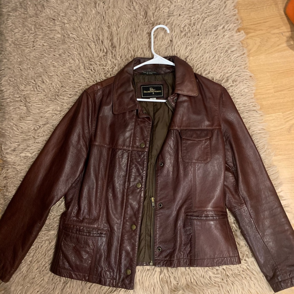 Brown Leather Jacker